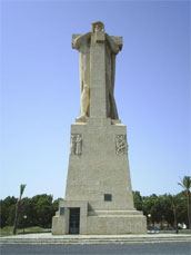 Statue von Christoph Kolumbus in Huelva