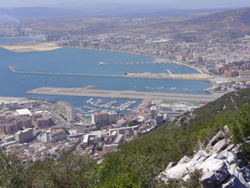 Línea de la Concepción, Gibraltar