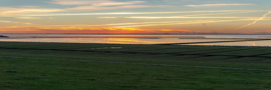 Blick von Nordstrand auf die Nordsee