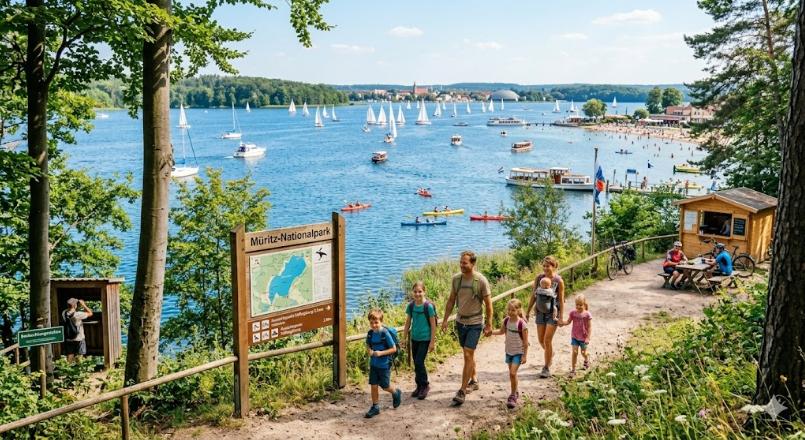 Familie an der Müritz