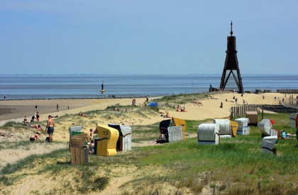 ImageDie Kugelbake am Strand von Cuxhaven