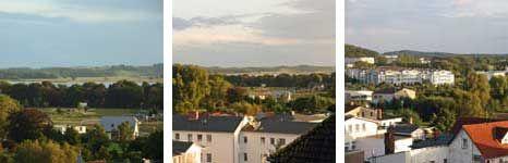 Blick vom Balkon auf Sellin und Richtung Selliner See