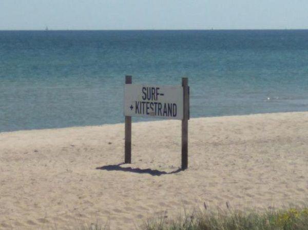 Der Wind/Kitesurf Strand von Port Olpenitz/Weidefelder Strand