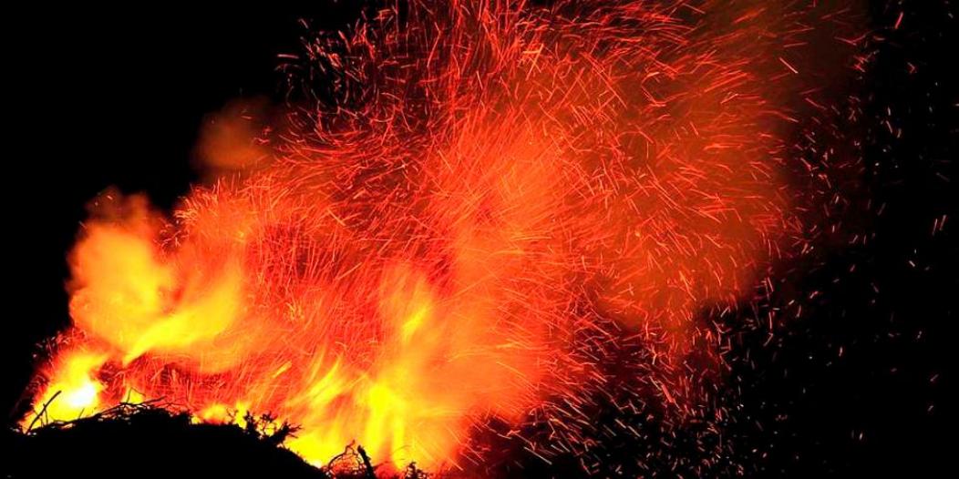 Osterfeuer in Bad Harzburg