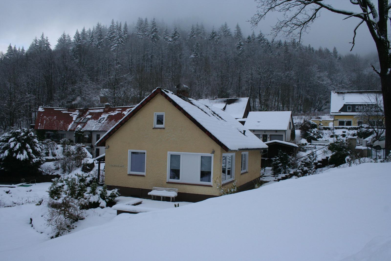 Das Ferienhaus Maria Magdalena im Winter.