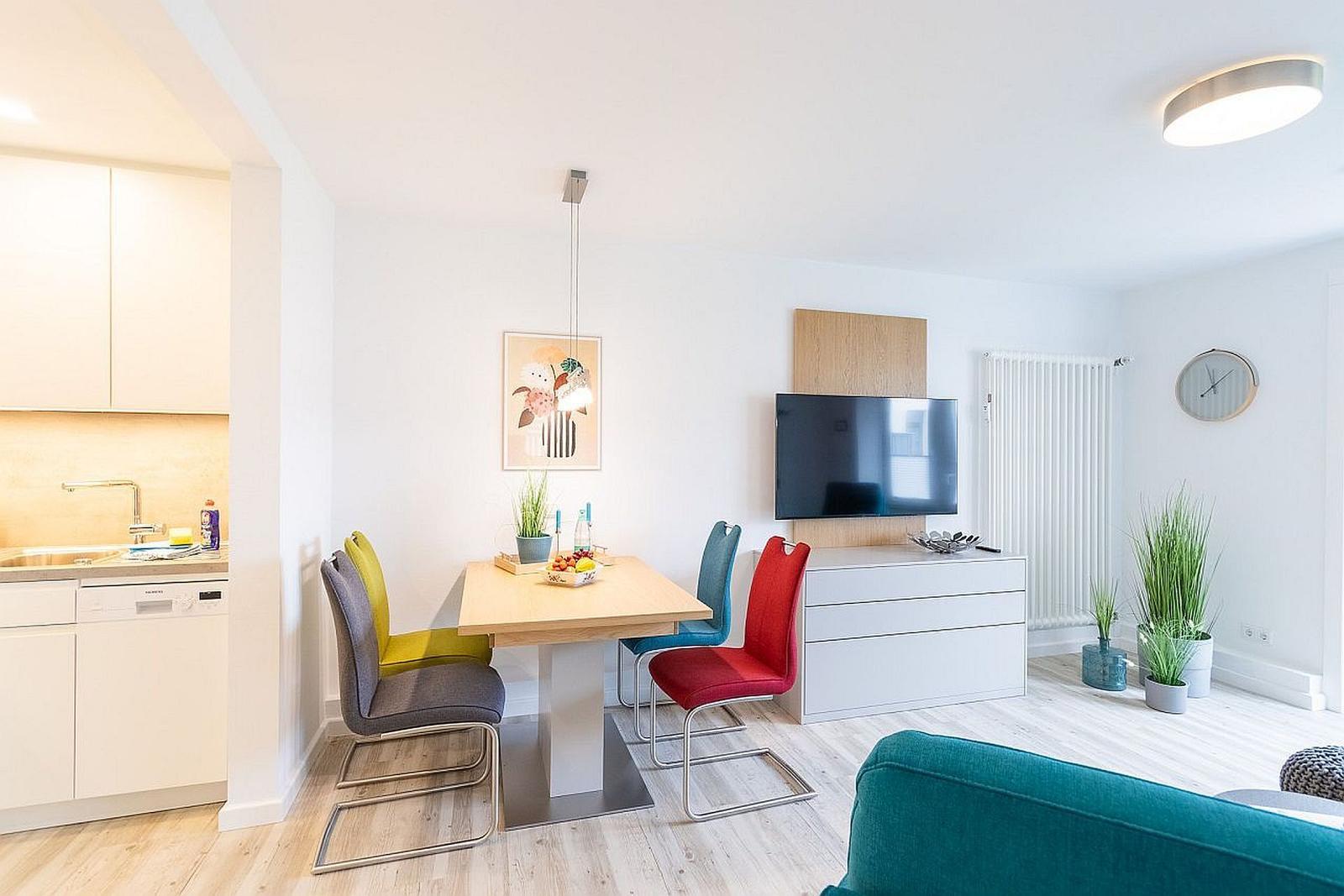 Flatscreen und WLAN vorhanden