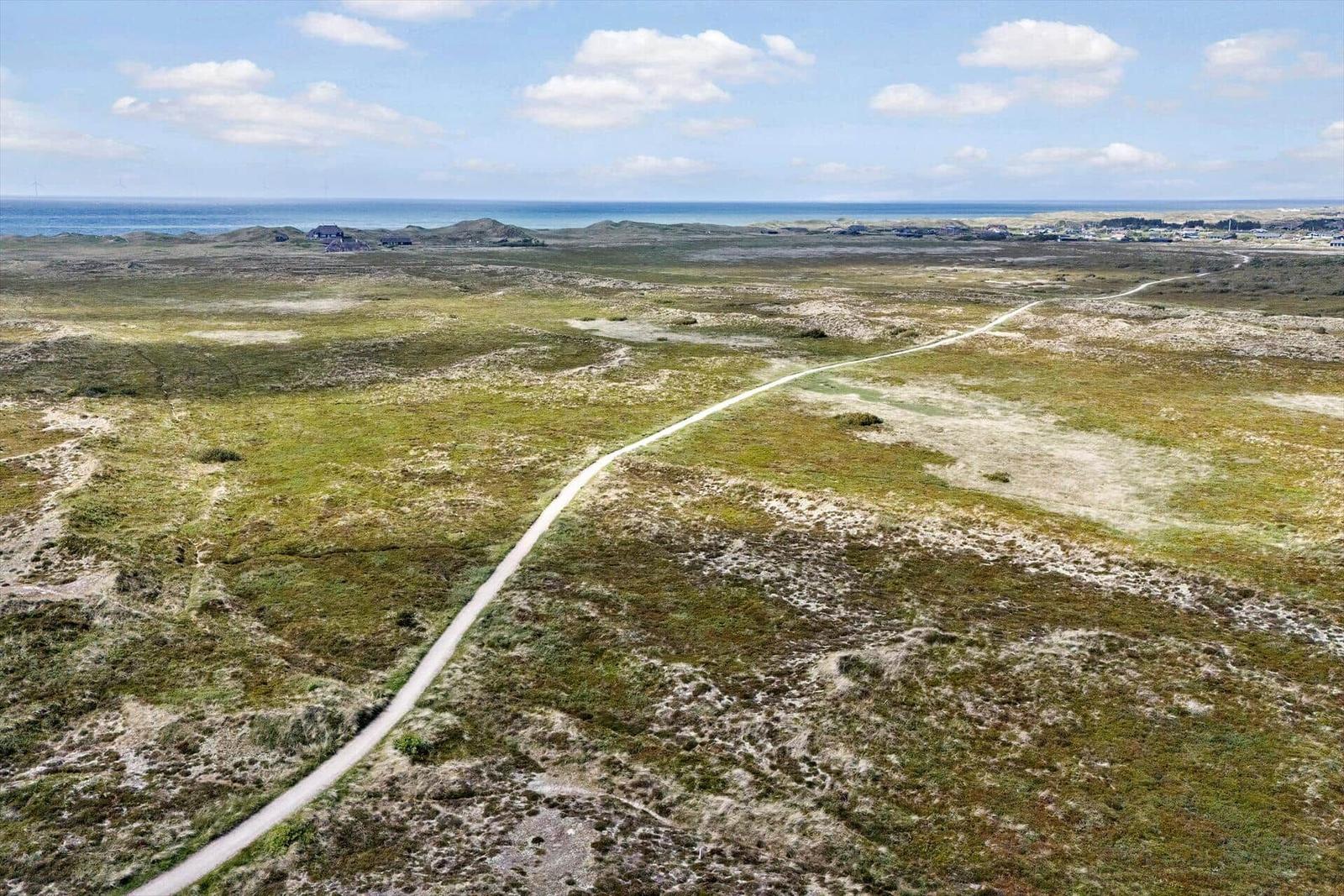 Weg durch Dünenlandschaft zur Küste