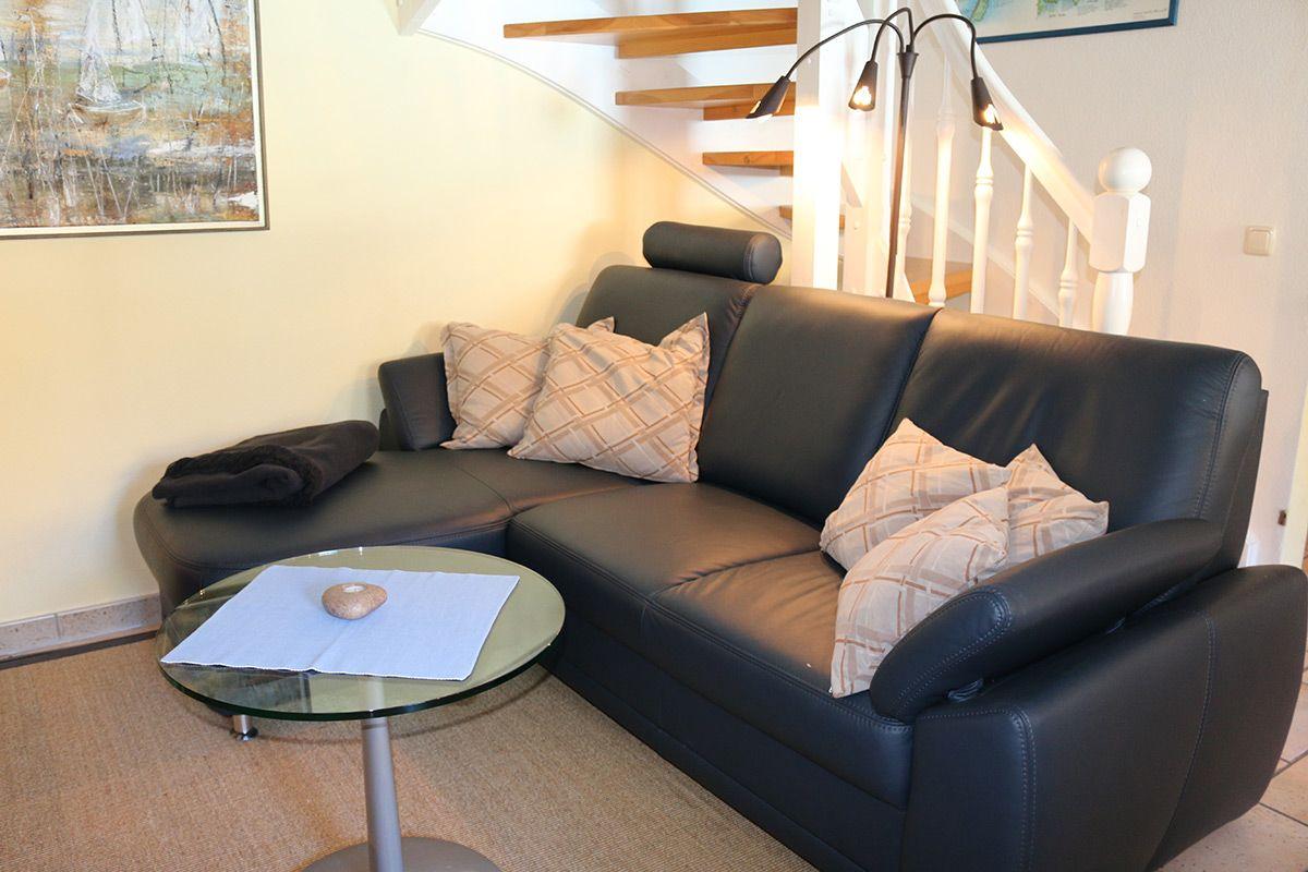 gemütliche Couch im Wohnbereich