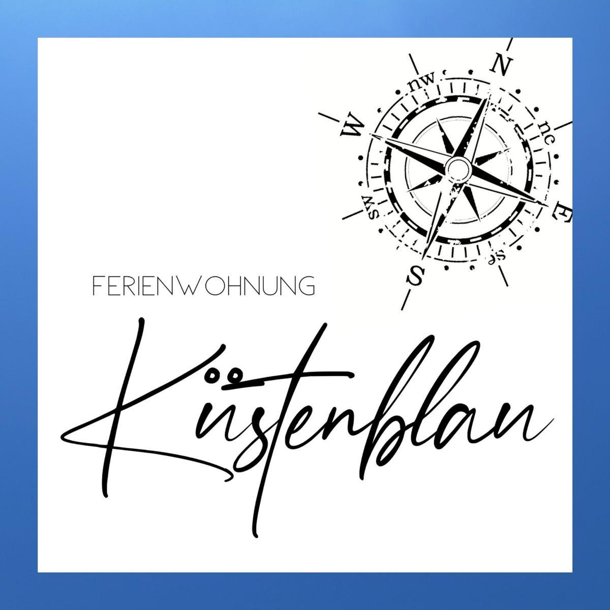 Ferienwohnung Küstenblau mit Kompassmotiv