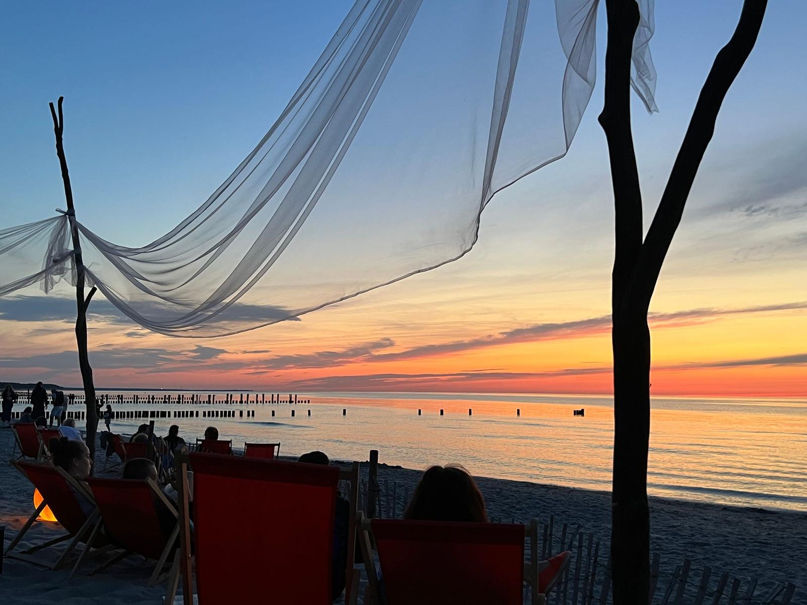 Sonnenuntergang am Strand von Zingst