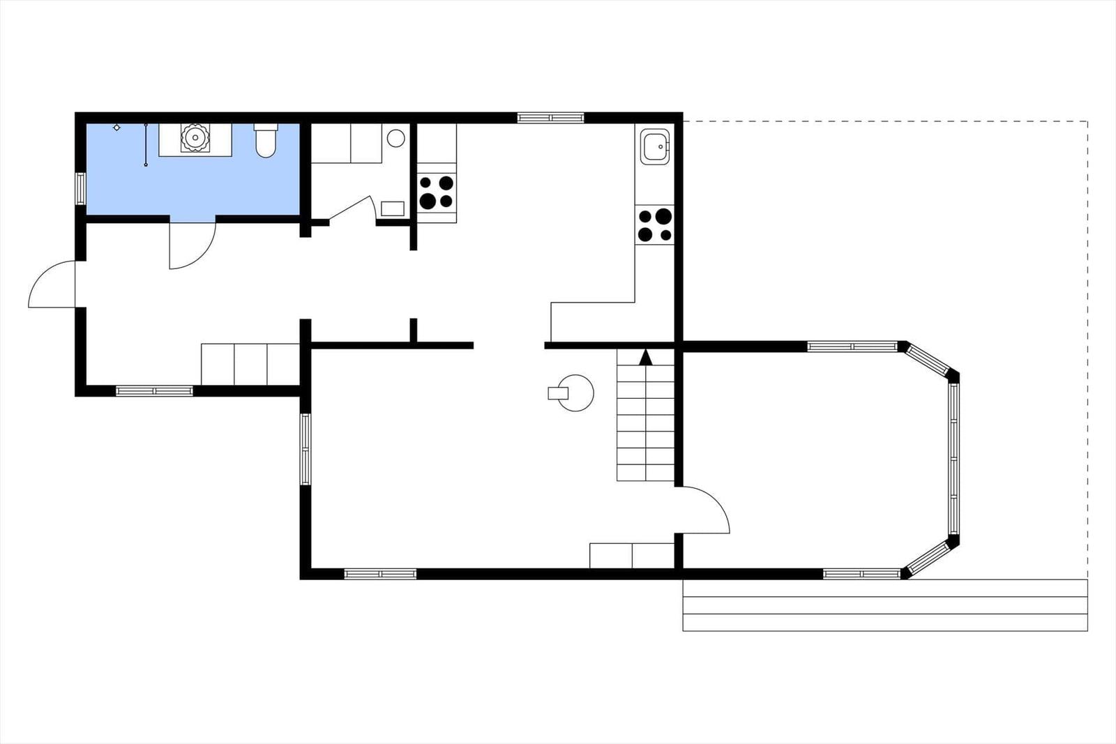 Dieses Grundrissbild zeigt die Räumlichkeiten und Anordnung des Hauses.