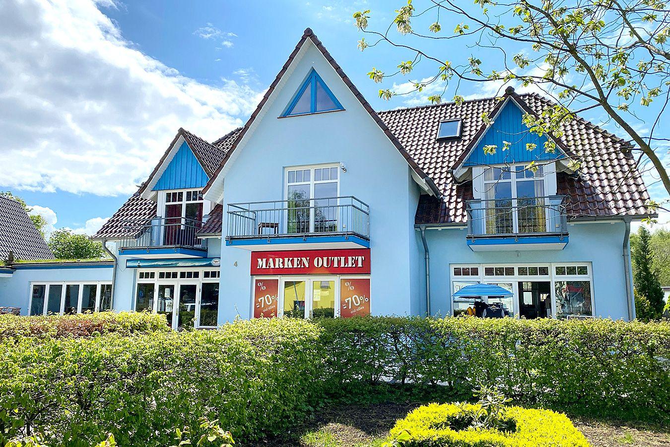Ansicht des Hauses von der Straße aus