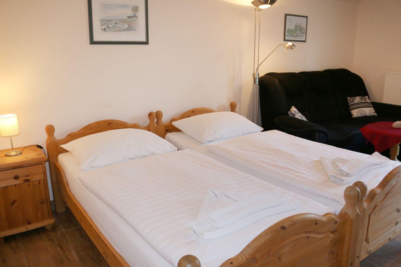 Schlafbereich mit 2 Betten