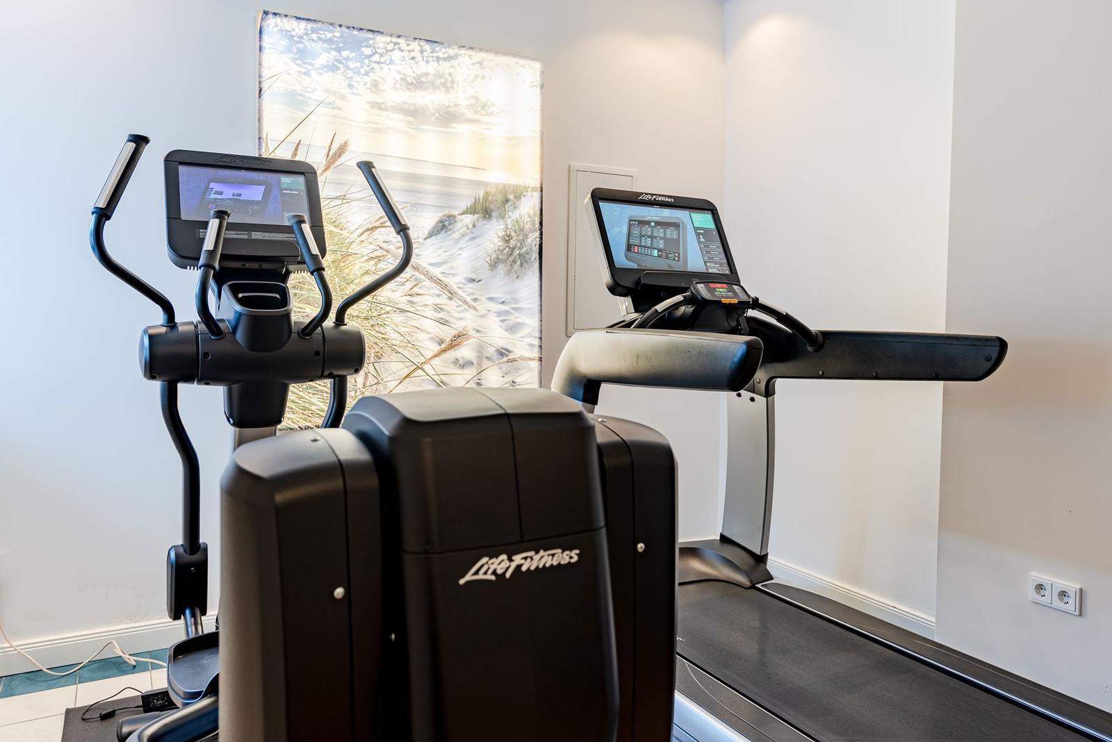 Fitnessraum befindet sich im gegenüberliegenden Gebäude Sandwall 6