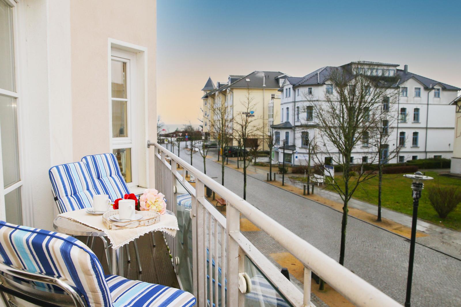 Balkon mit Meeresblick