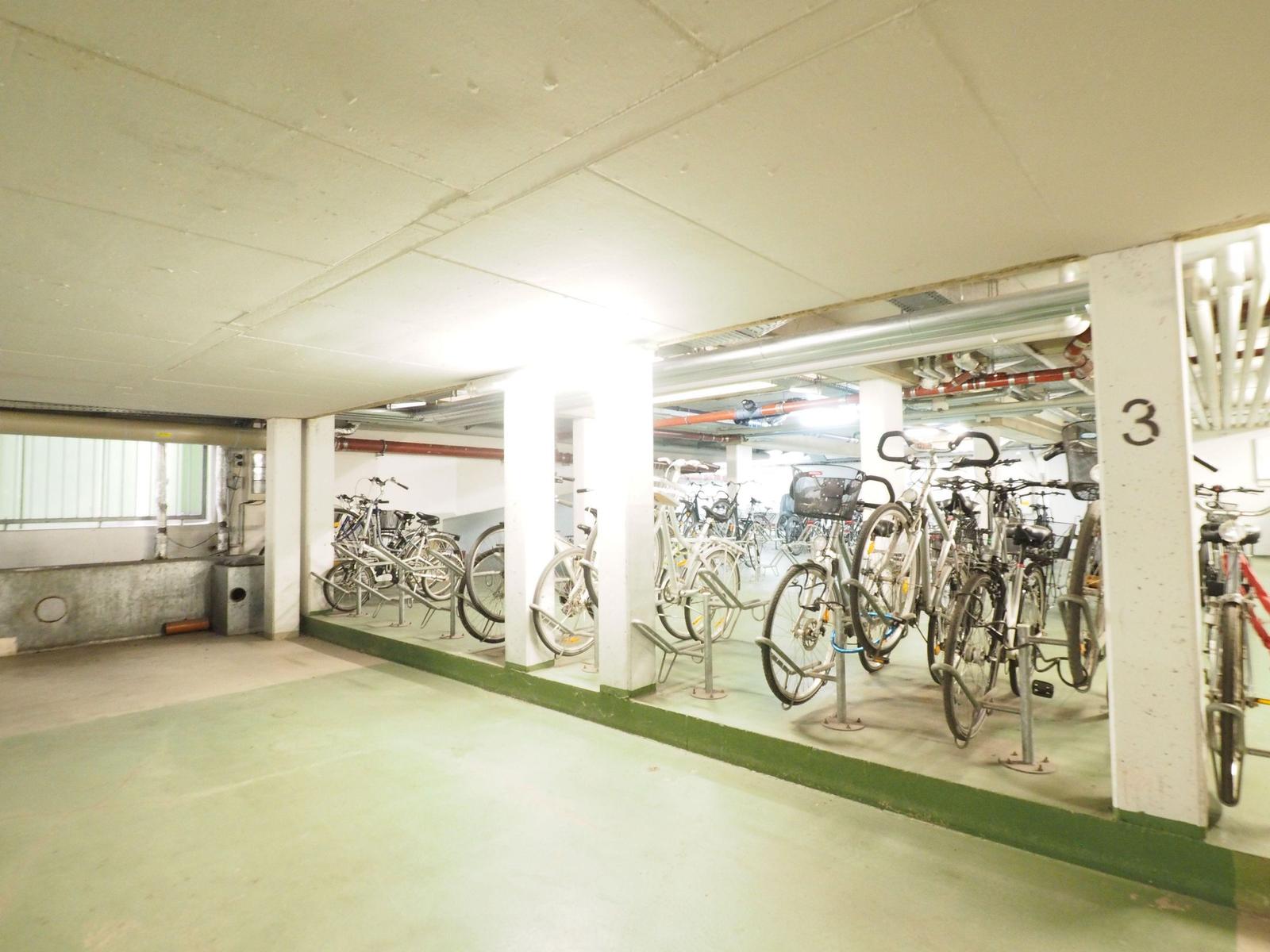 Fahrradstellplatz in der Tiefgarage