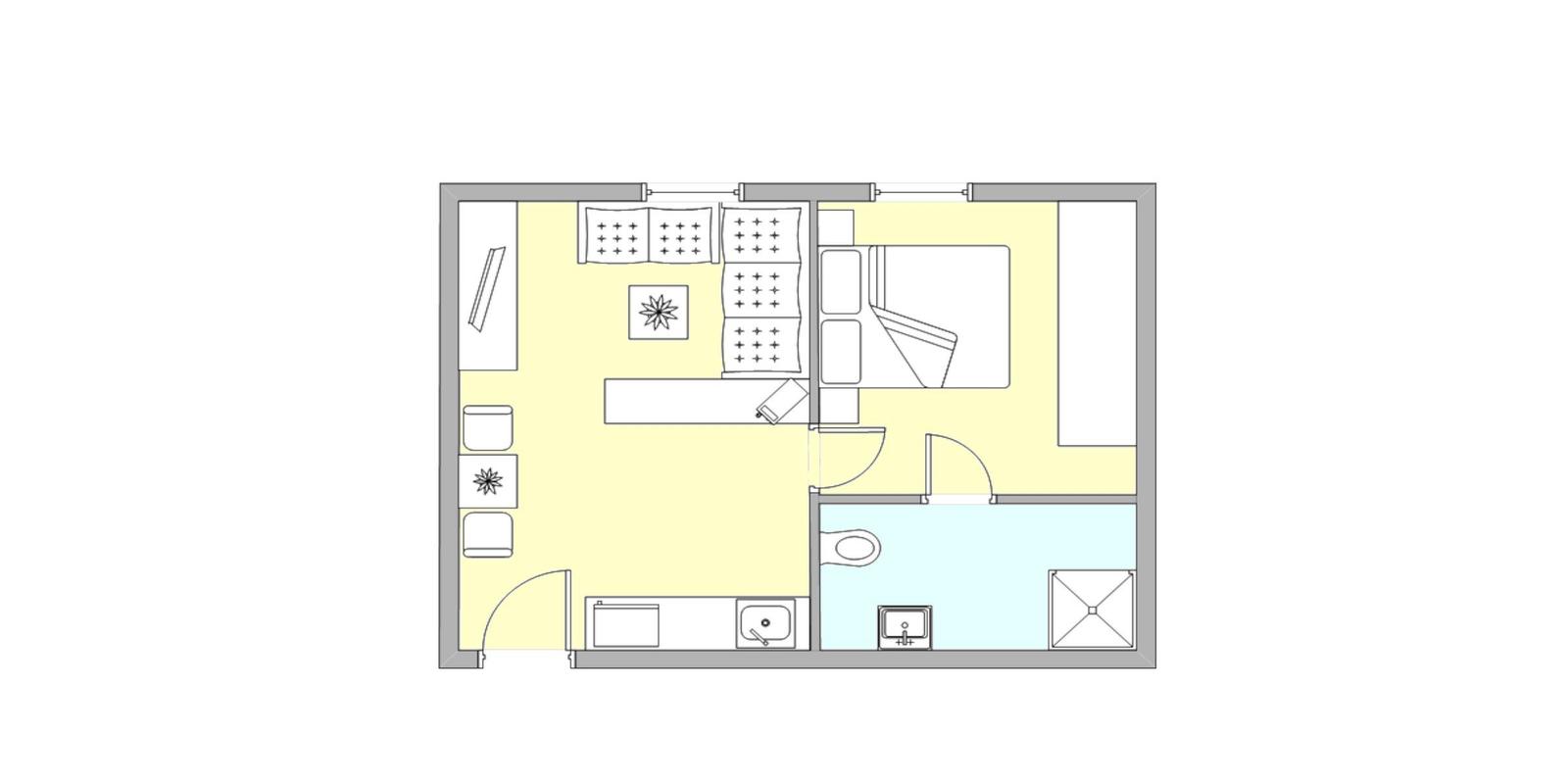 Grundriss Apartment Atlantic