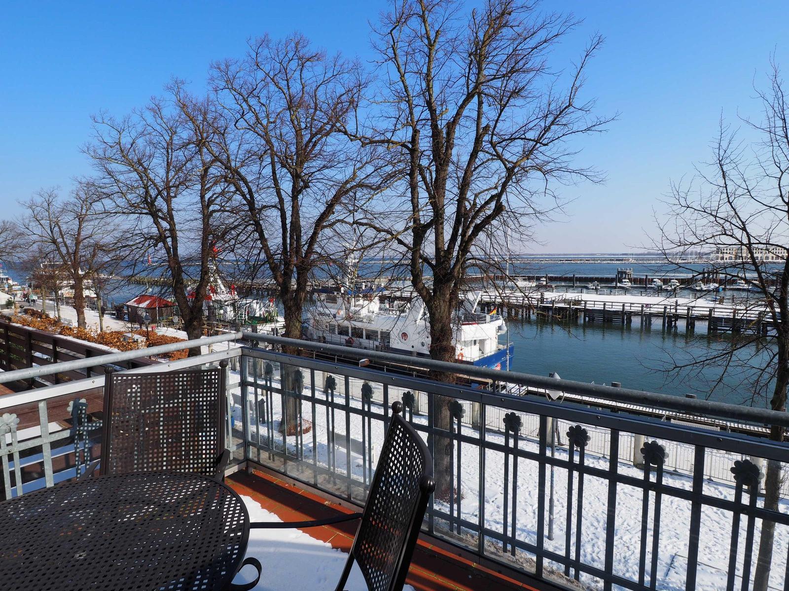 Blick vom Balkon
