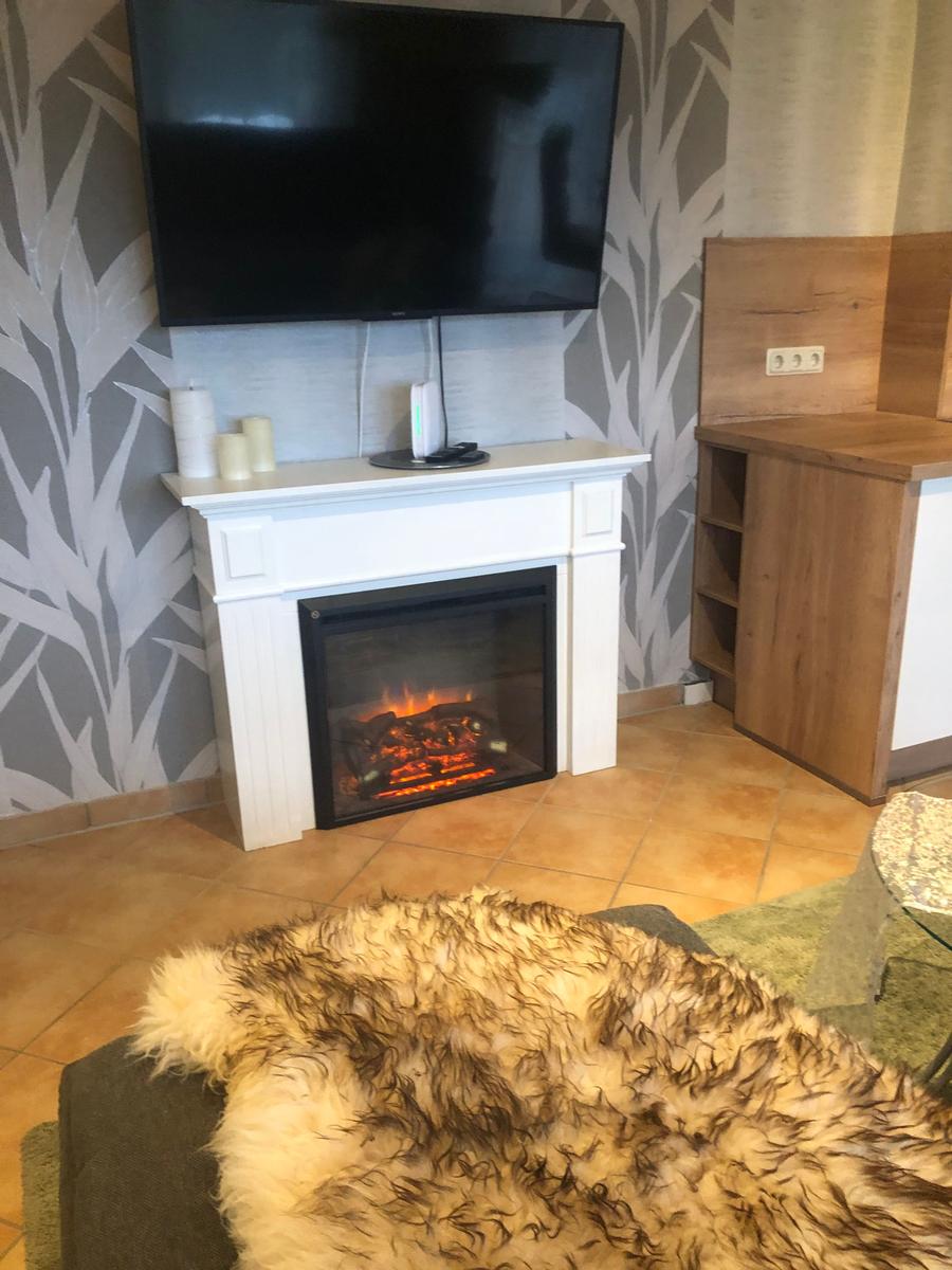 Wohnbereich mit Kamin