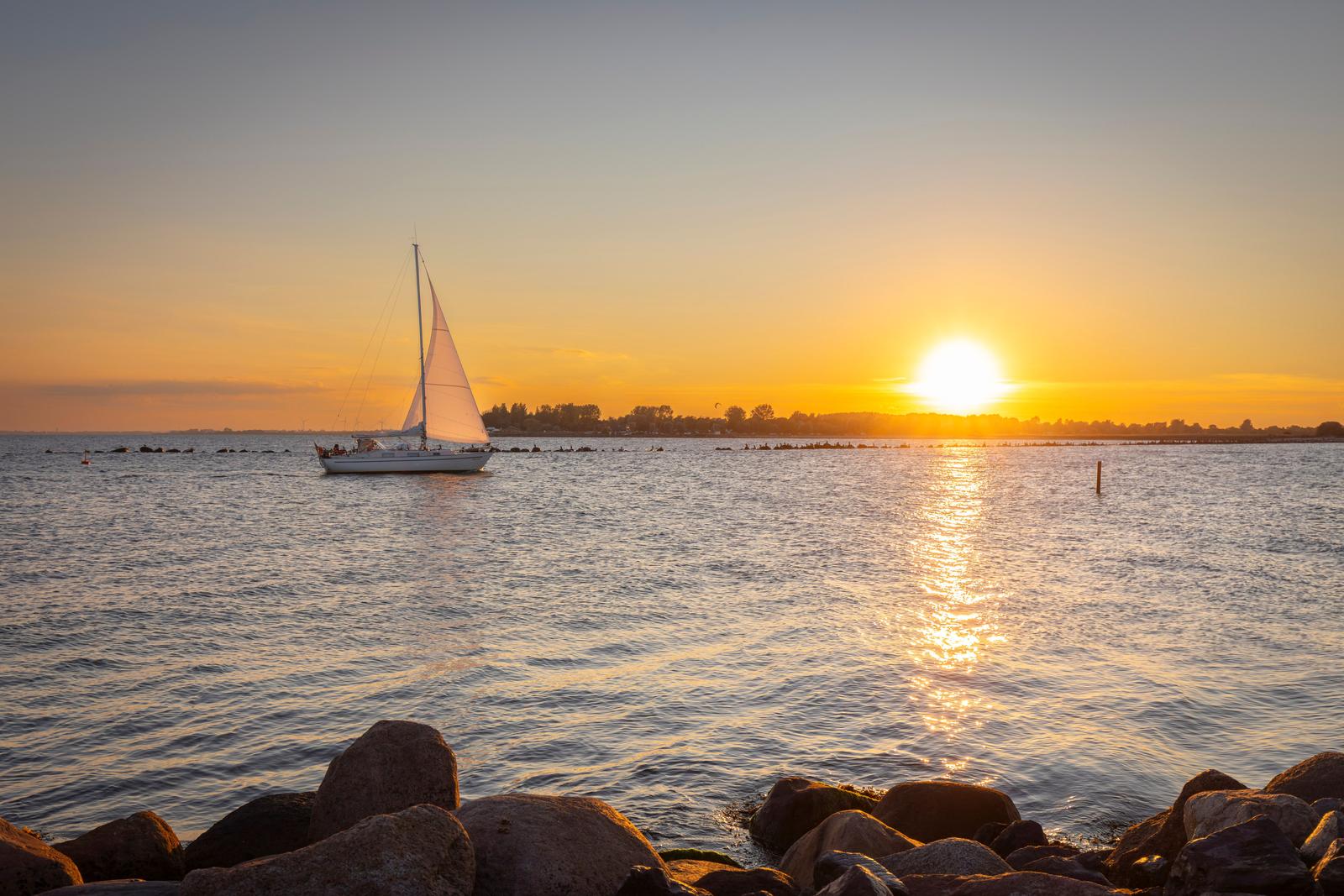 Hafeneinfahrt direkt vor der Tür