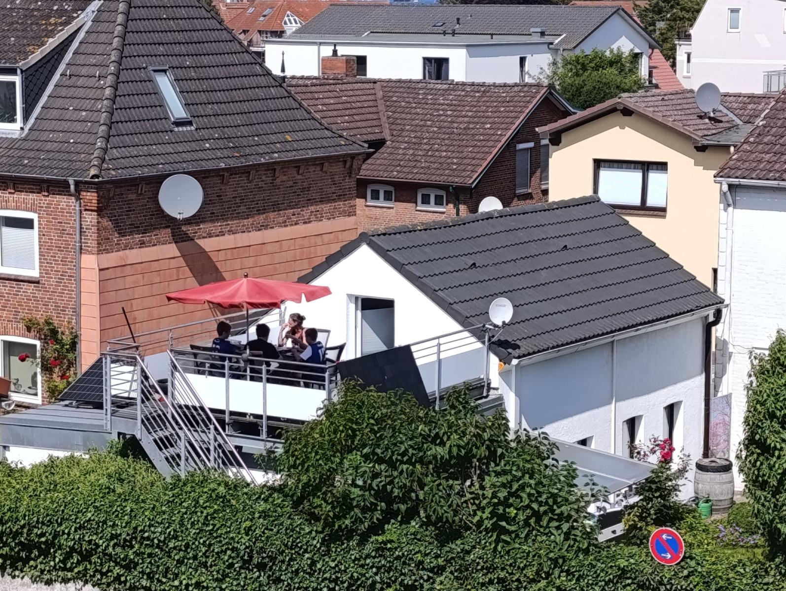Dachterrasse mit Meerblick