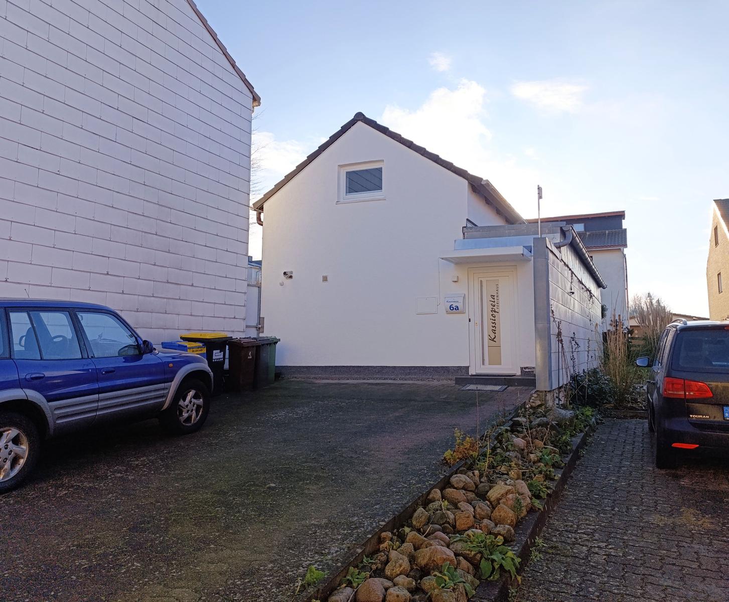 ... und Parkplatz direkt vor der Haustür