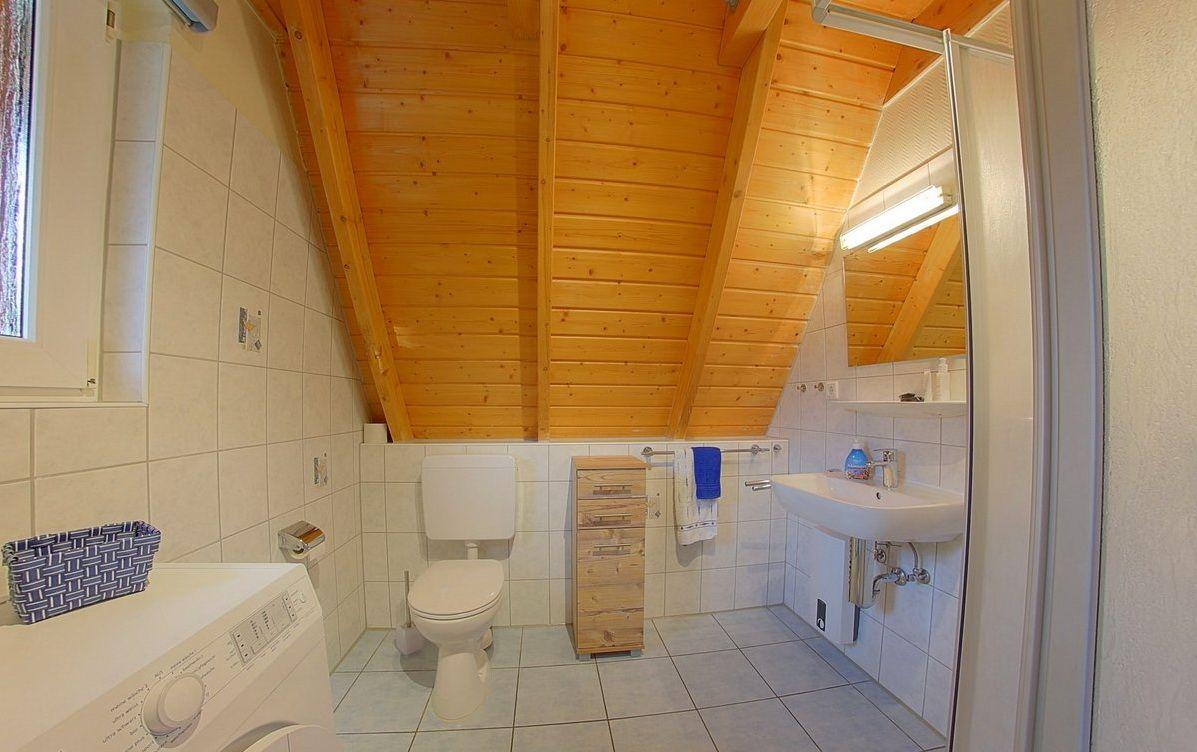 Blick in das Duschbad