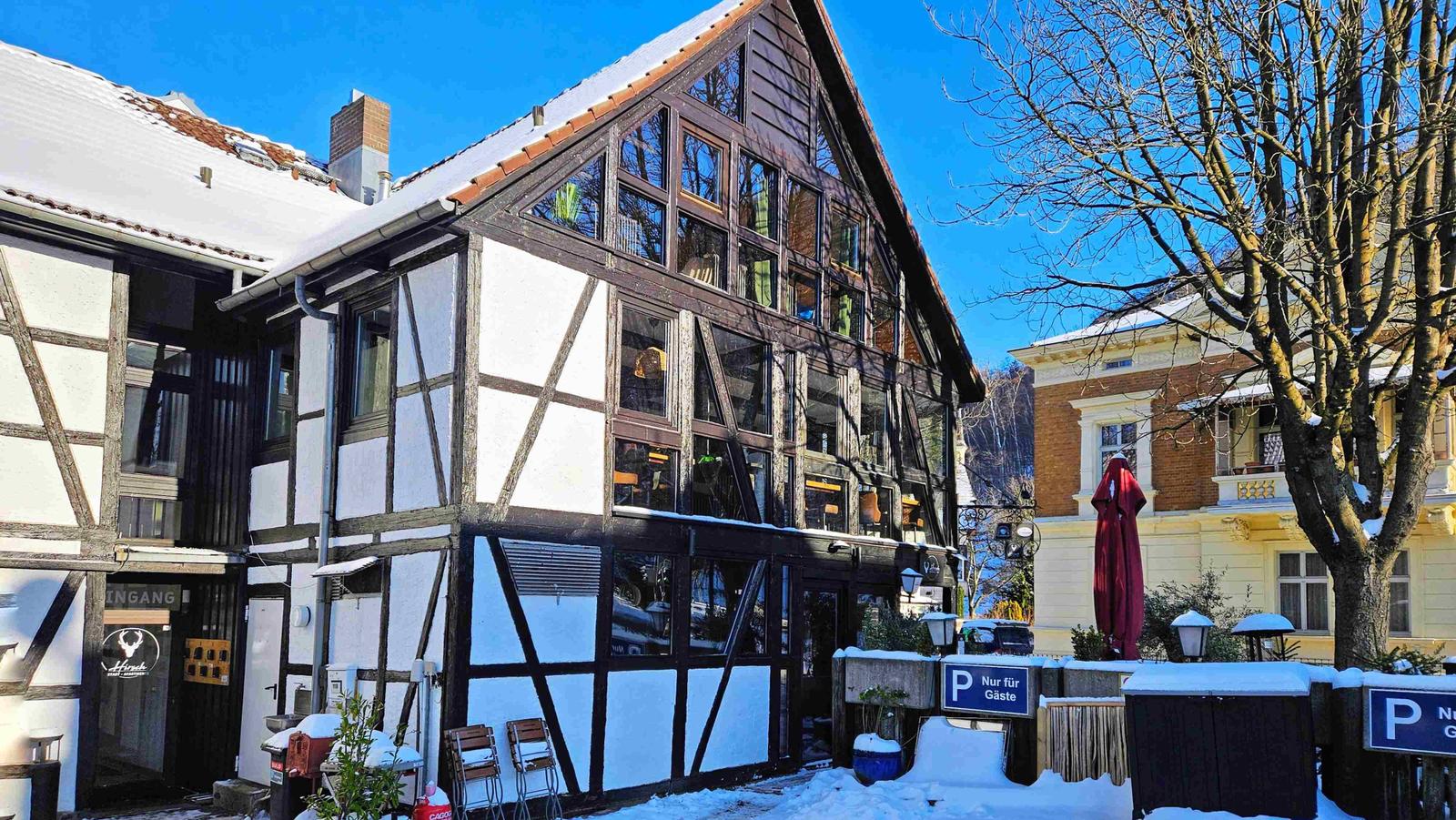 freies Parken direkt vor dem Haus