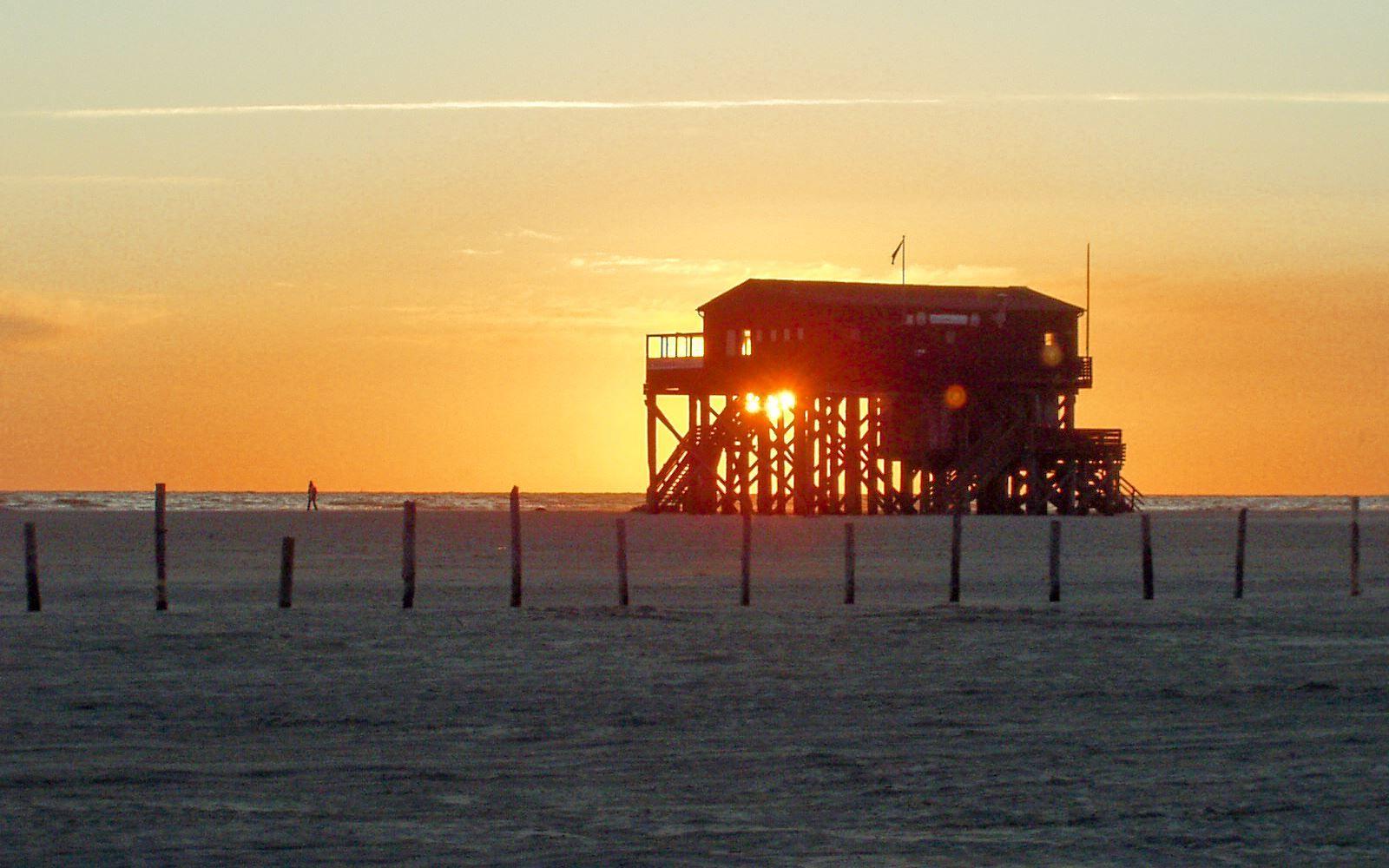Sonnenuntergang am Strand...