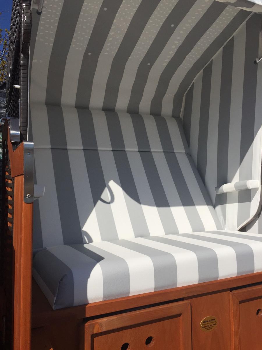 Strandkorb am Ferienhaus vorhanden...