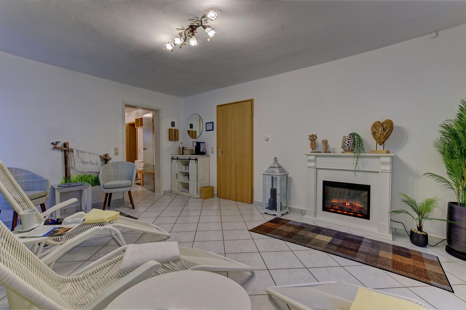 After the sauna: Arrive, unwind, let go.