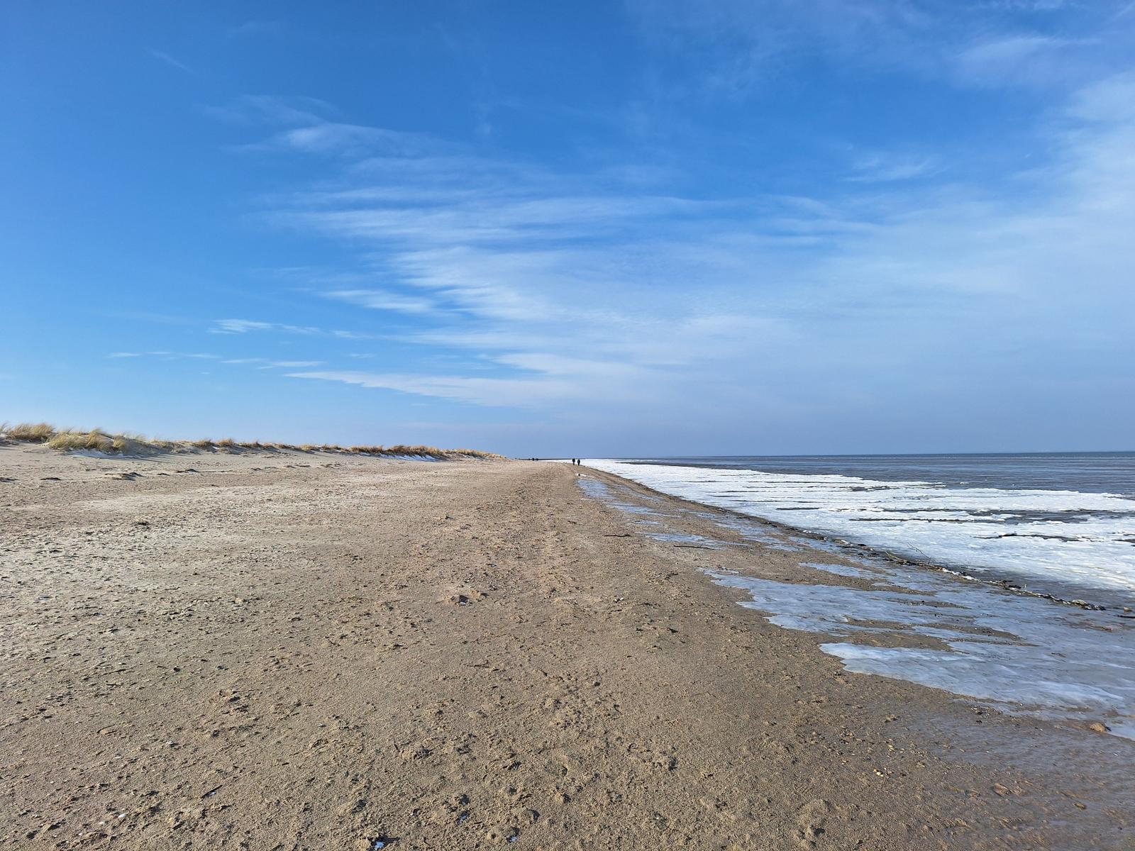 Strand Schillig im Winter