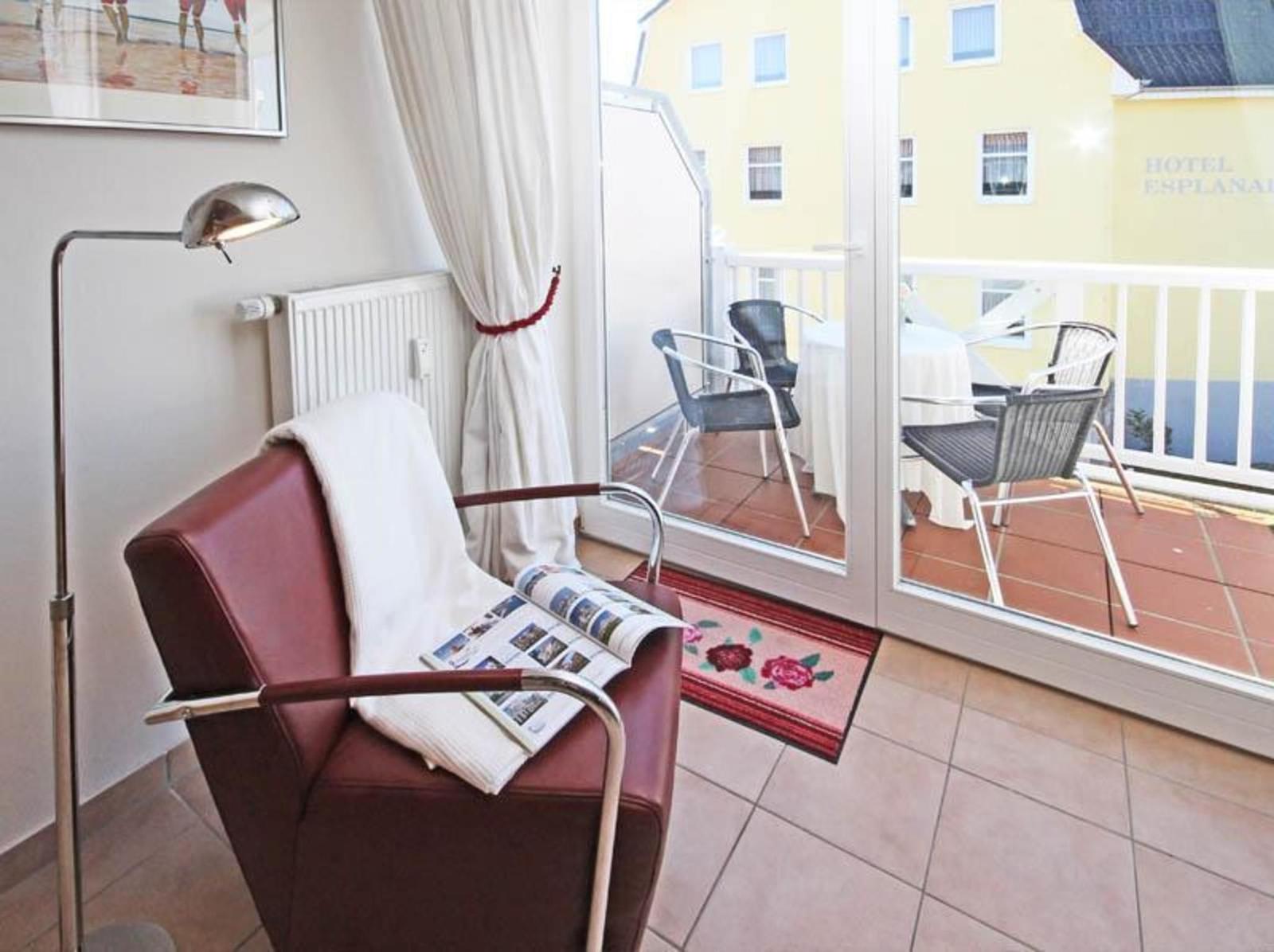 Wohnzimmer mit Meeresblick