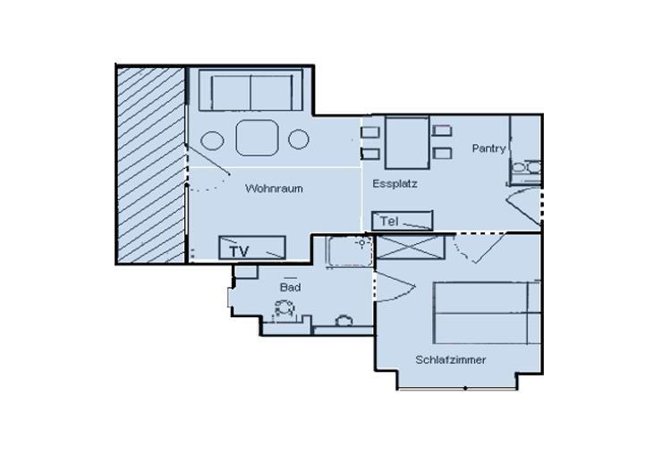 Der Grundriss der Wohnung