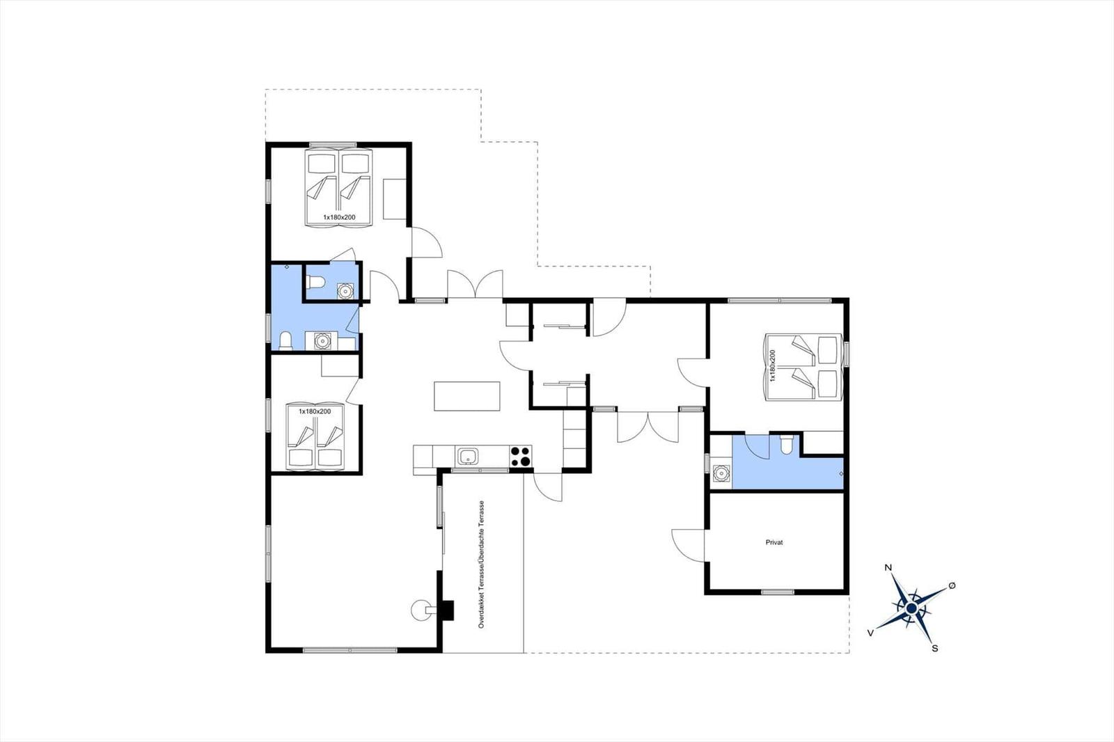 Zweizimmerwohnung mit Küche, Bad und überdachter Terrasse