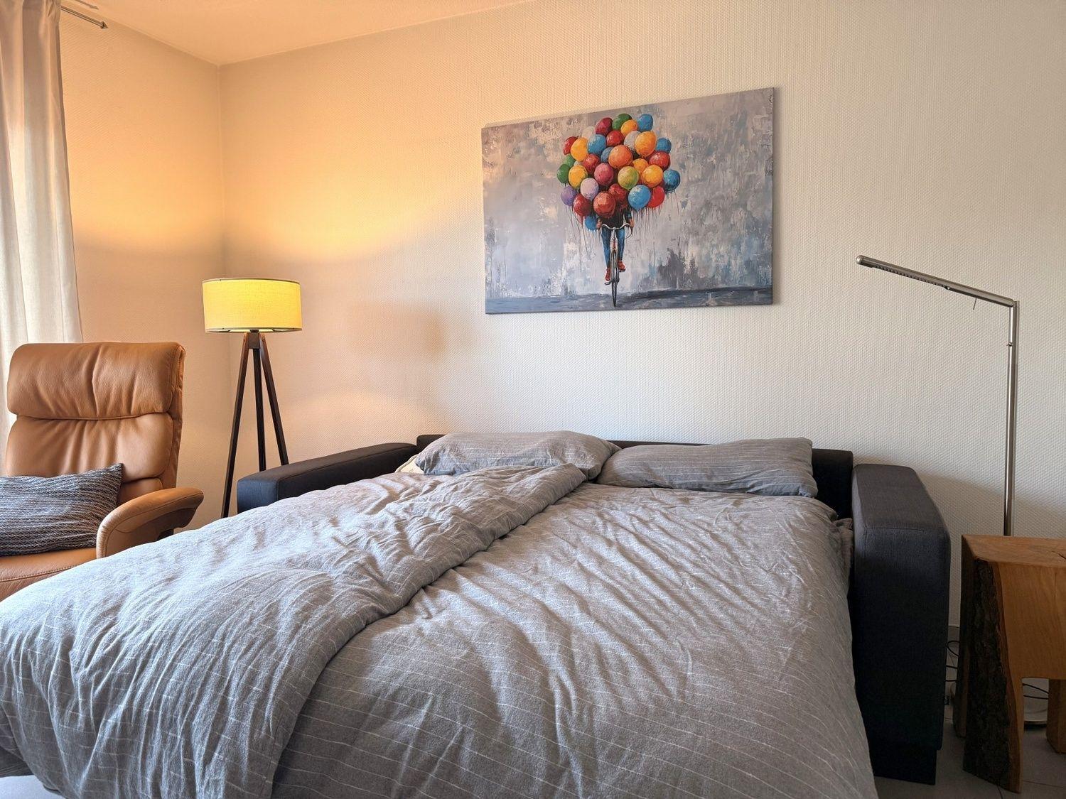 Schlafsofa im Wohnraum