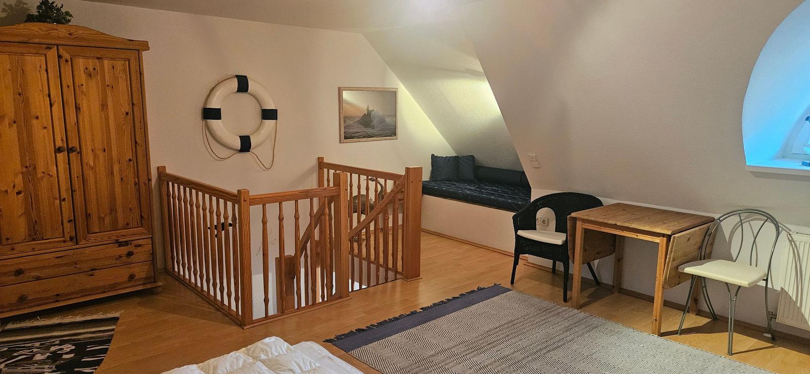Treppe zum Schlafzimmer
