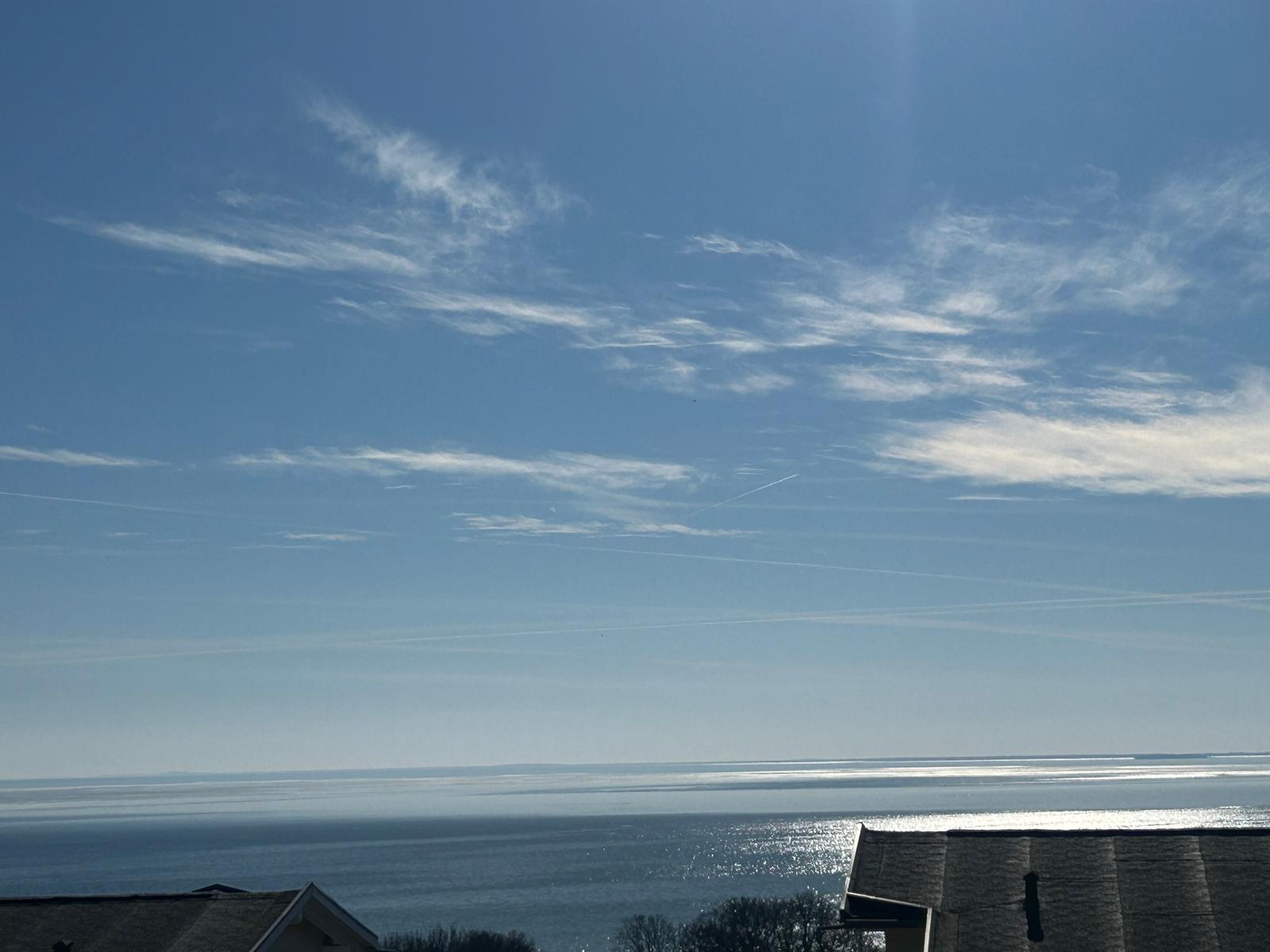 Von der Wohnung aus - toller Meerblick und Fernsicht über de Dächern von Göhren