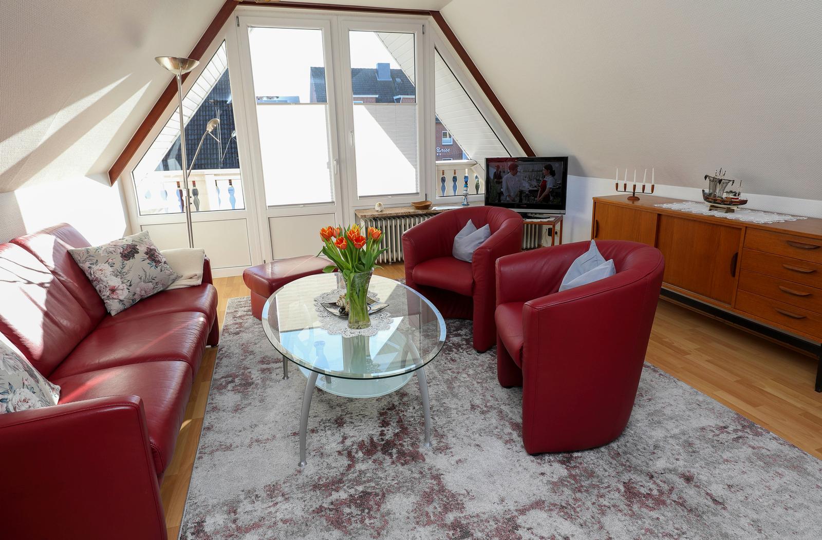 Wohnzimmer mit Flachbildschirm