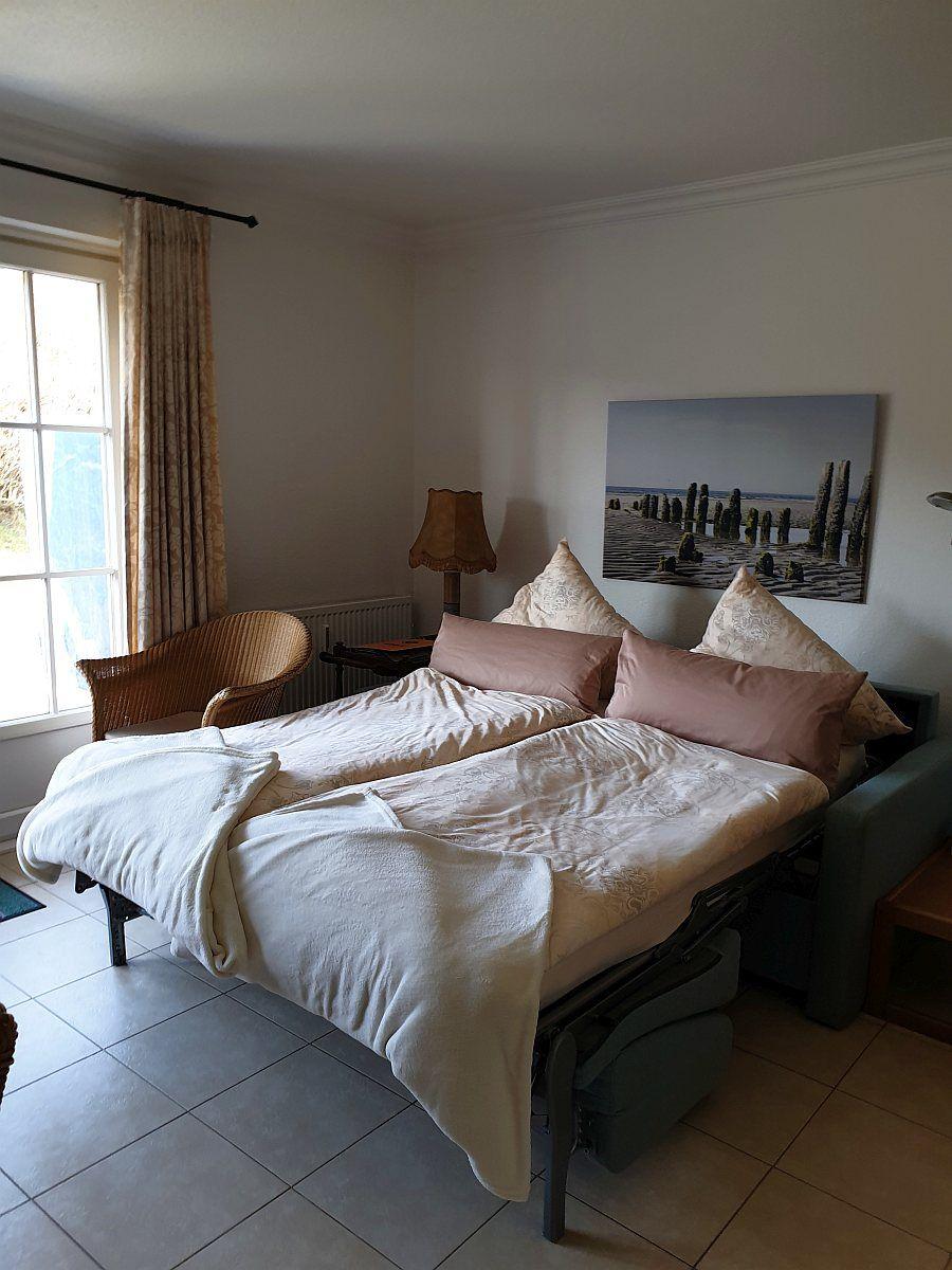 Schlafcouch im Wohnzimmer