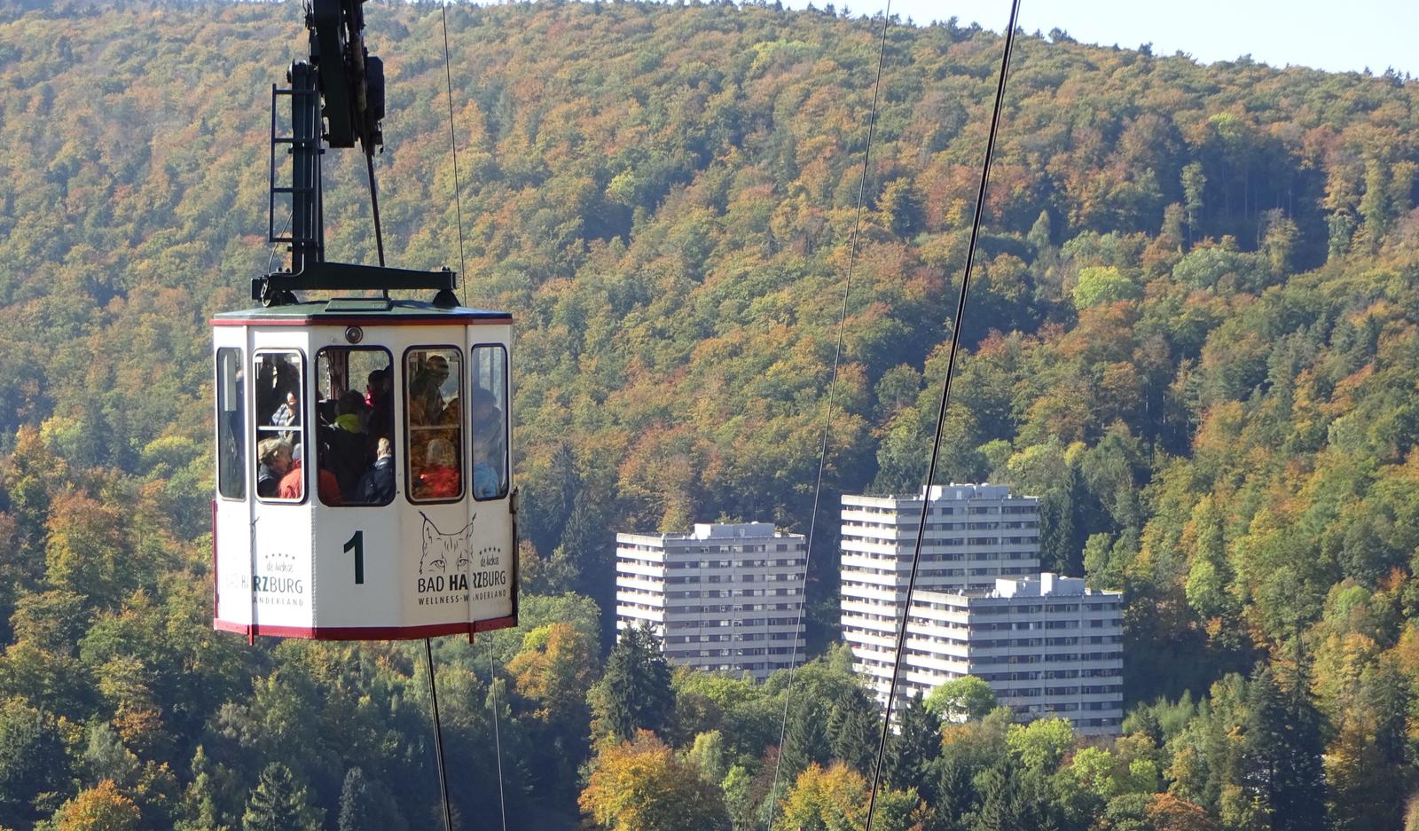 Die Bergbahn in Bad Harzburg bringt Sie auf den Burgberg