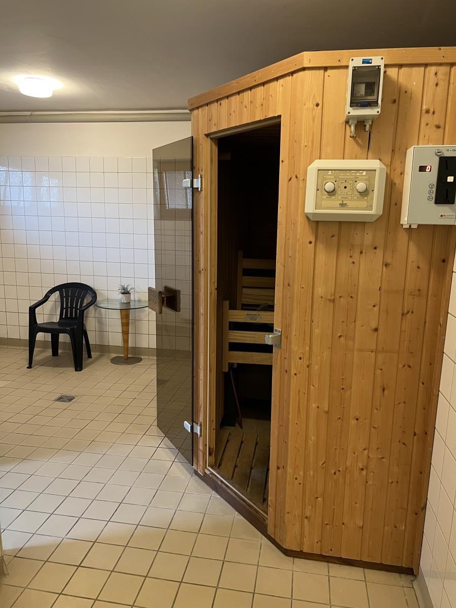 Gemeinschaftssauna im Keller