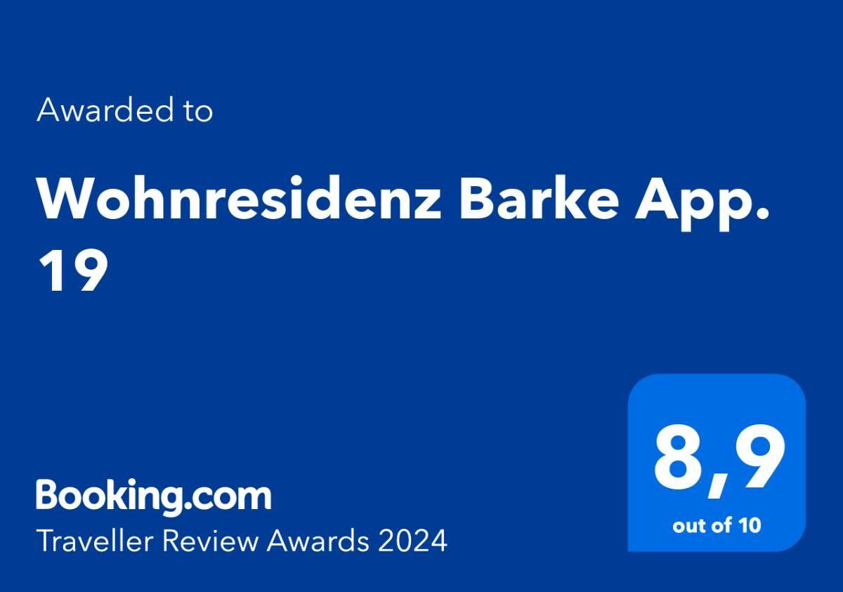 Wohnresidenz Barke App. 19 received 8.9 out of 10 at Booking.com Traveler Review Awards 2024.