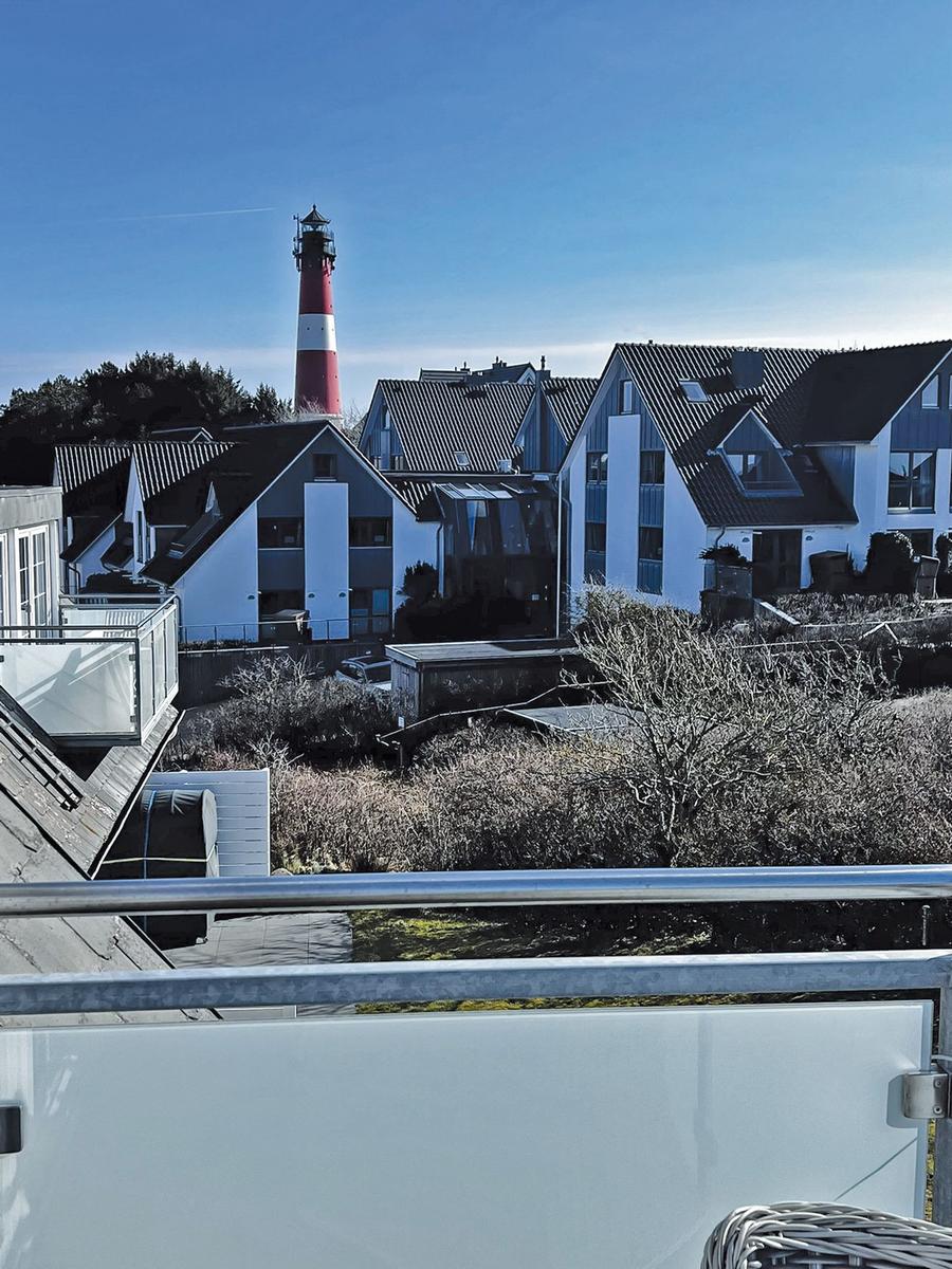 Leuchtturmblick Balkon Süd-West-Lage