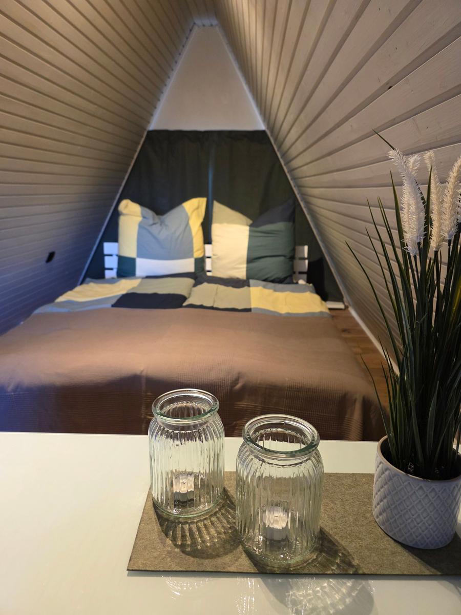 Das ist unser oberes Schlafzimmer.