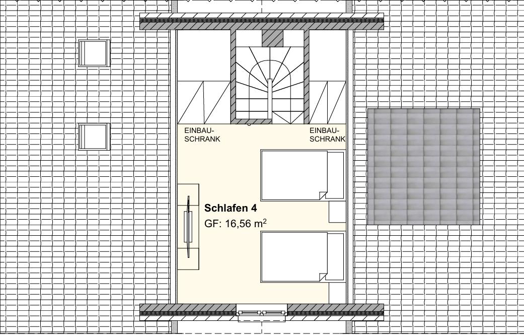 Schlafzimmer mit eingebauten Schränken und Fenster