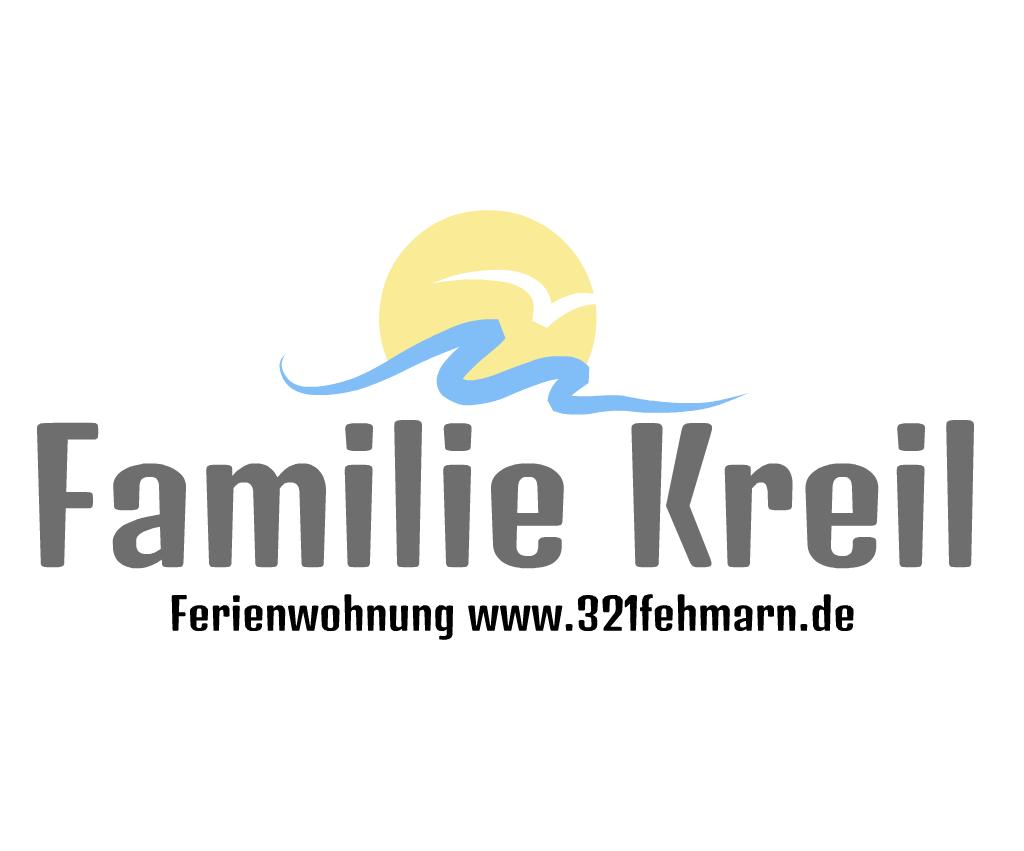 Ferienwohnung Familie Kreil mit Sonne und Wellenmotiv