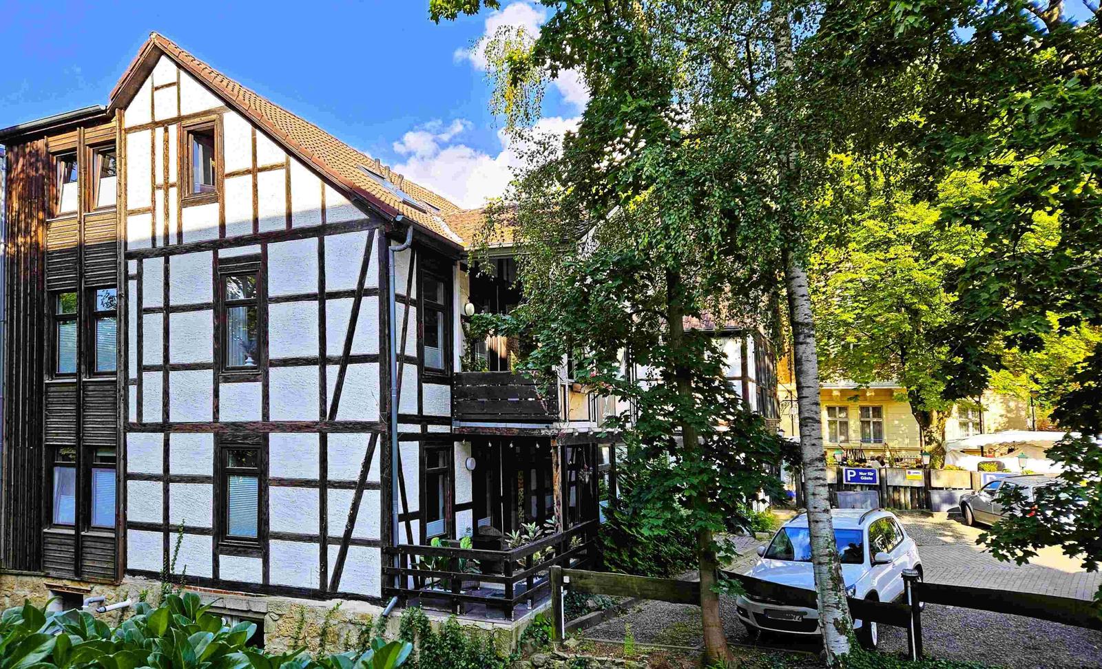 freies Parken direkt vor dem Haus