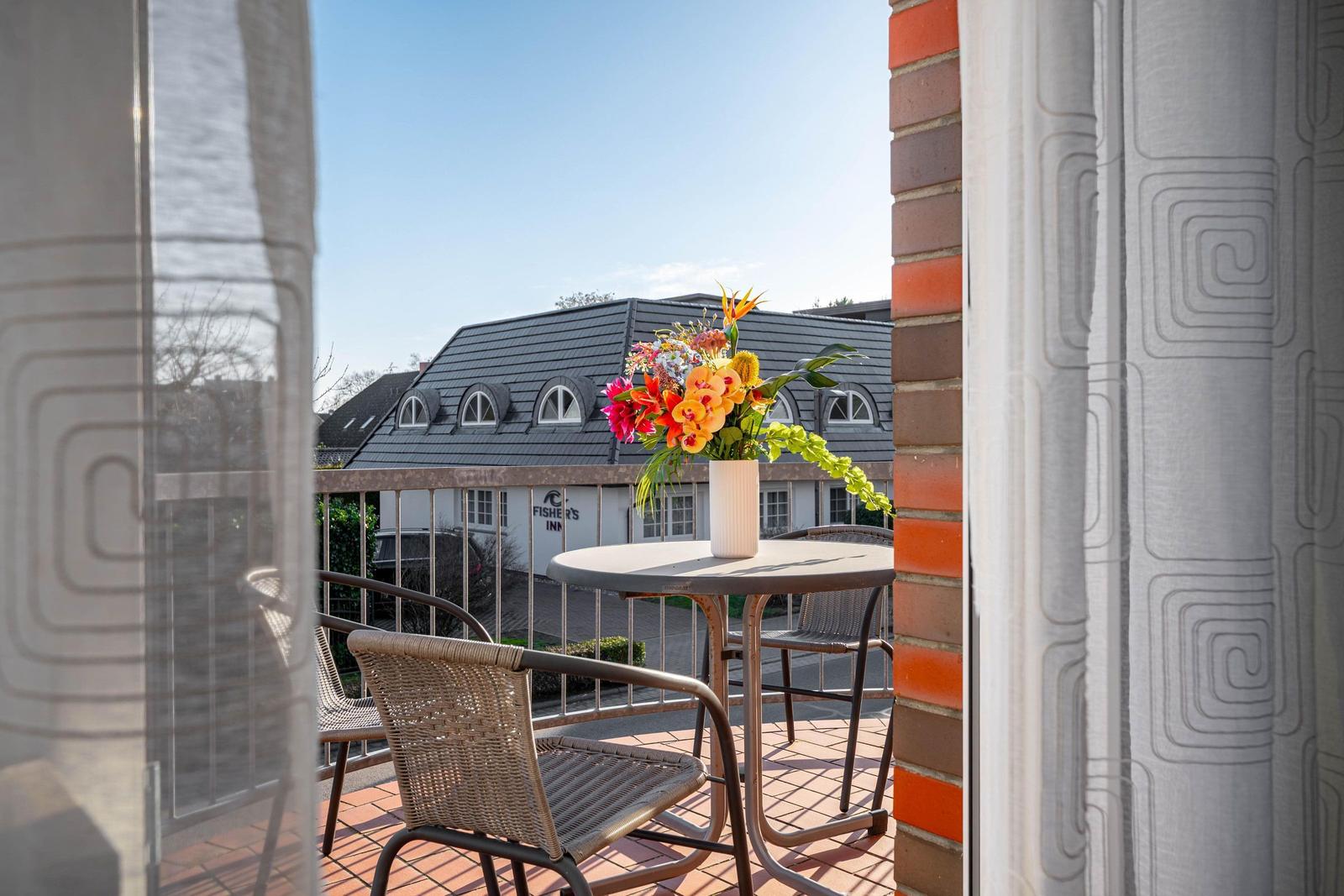 Blick auf den Balkon
