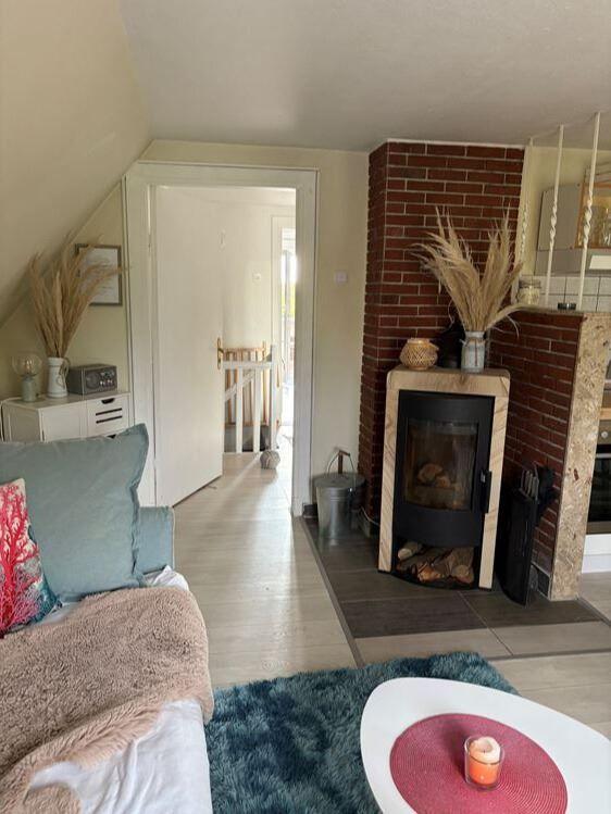 Wohnbereich mit Kamin...